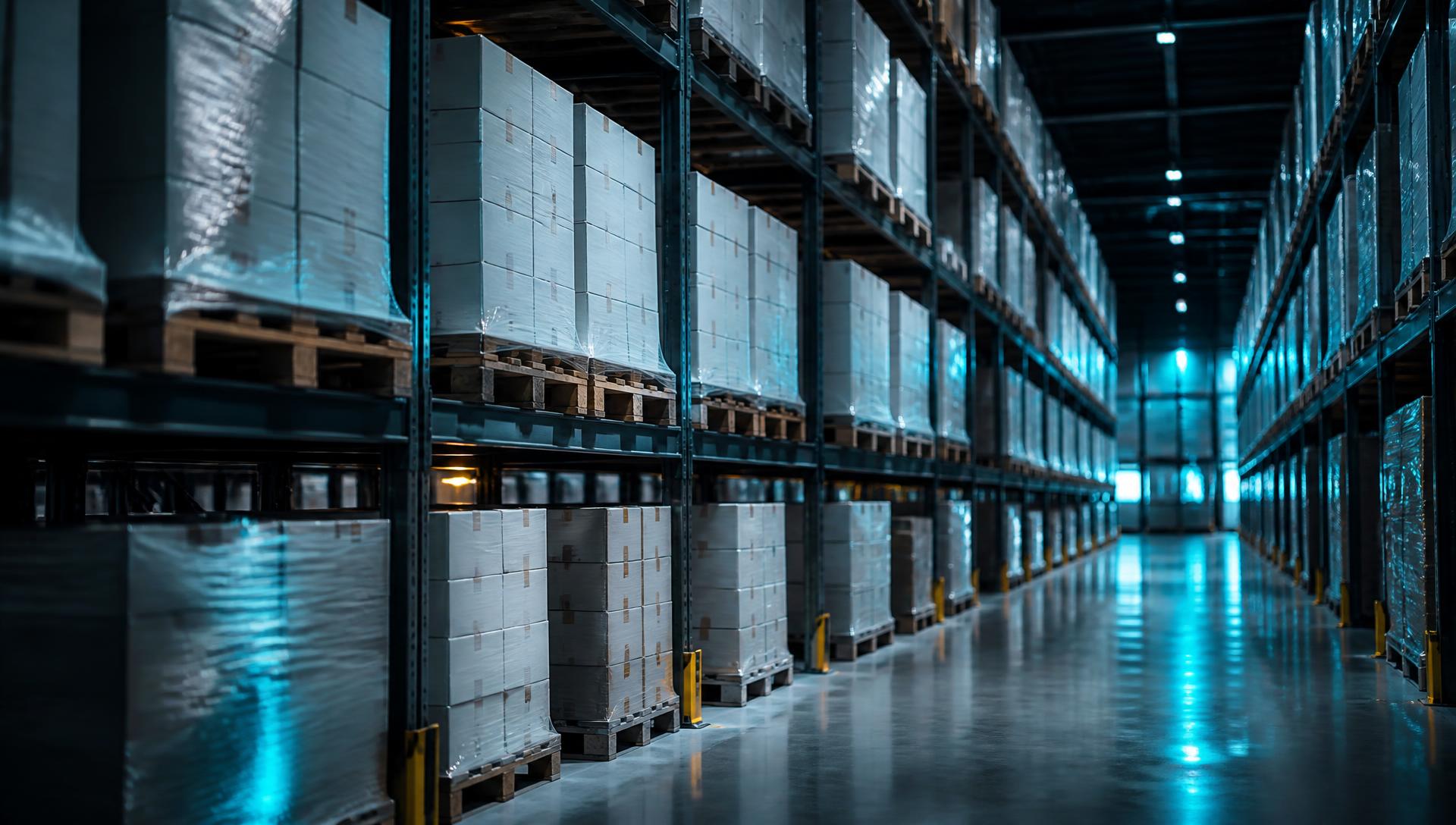 MHRA licensed pharmaceutical fulfilment warehouse with palletised healthcare inventory